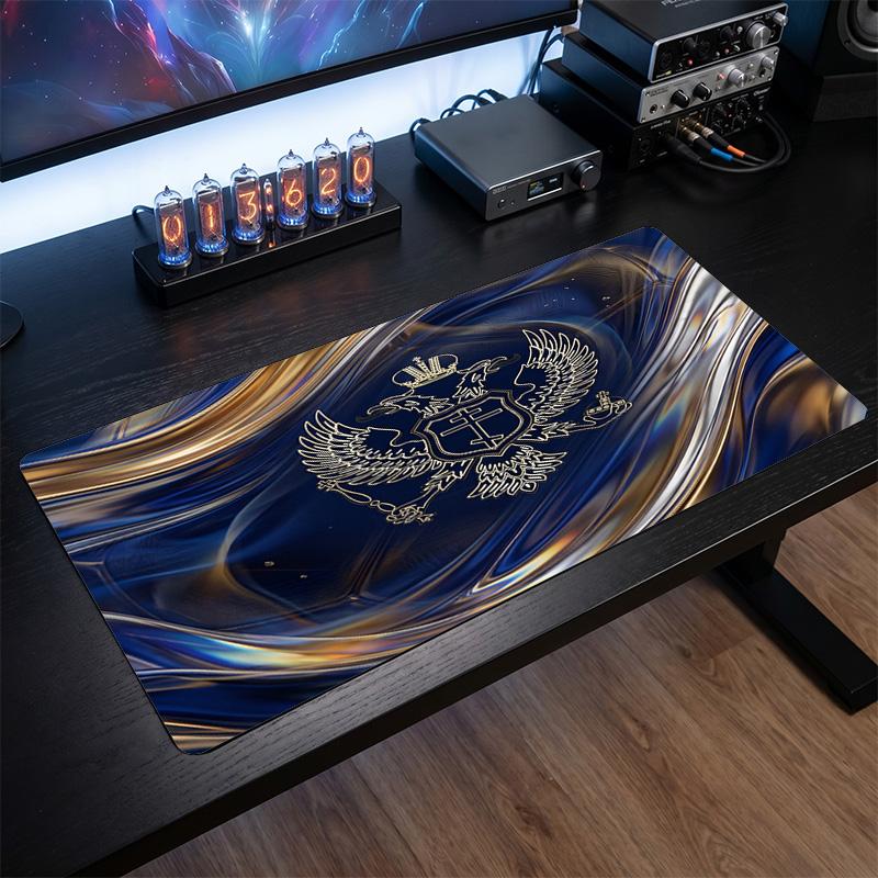 X2523==Serbia Crest Mouse Pad, Extended Non Slip Rubber Desk Mat for Gaming Office Laptop Fan Gift