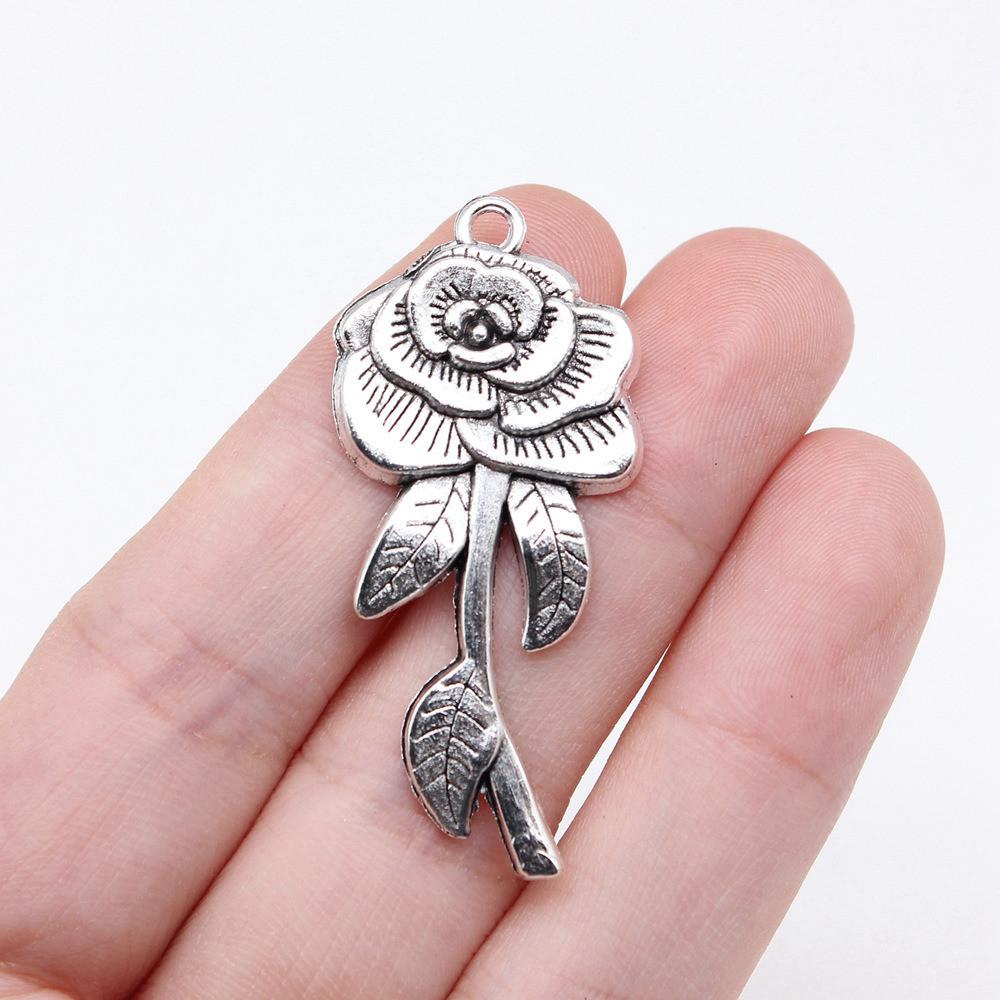 Rose Lotus Charms Pendant Boys Jewellery Bulk Cool Things