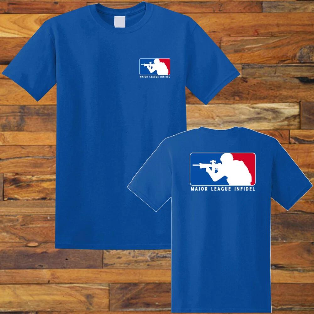 MLI Major League Infidel Shooting Guns Firearms Men s Blue Size S-5XL XL
