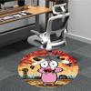 1pc COURAGE The Cowardly Dog Office Round Area Rug, Under Office Chairs Bedroom Living Room Home Decor, Room Decoa1016125