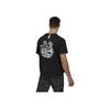 Adidas Captain Tsubasa Comfortable Casual Football Round Neck Short Sleeve T-Shirt Men Tops Black GK3442