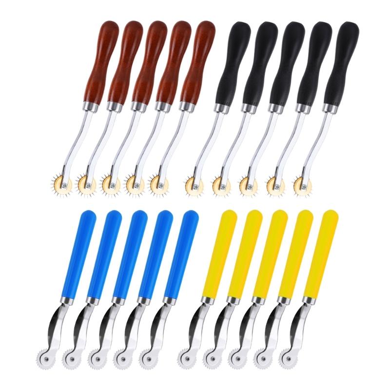 

20Pcs Tracing Wheel Sewing Tool 2MM 4MM Professional Stitching Marking Spacer Tool Leather Needle Point Tracing Wheel 1