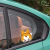 Car Cartoon Car Sticker Corgi Sticker Electric Car Motorcycle Rain Auto Sticker for Window Body Decor Helmet Sticker