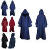 Mantello Robe con Cappuccio da Mago Medievale a Maniche Lunghe per Halloween per Cosplay e Feste in Costume per Adulti