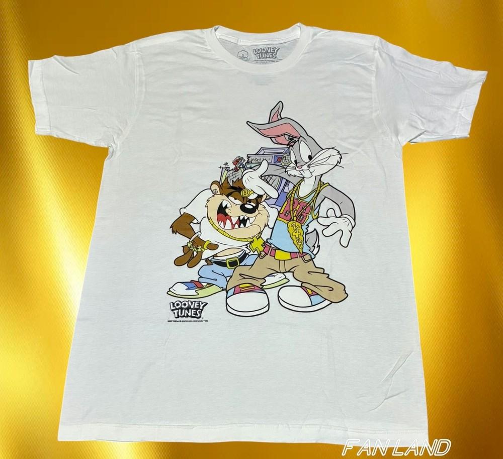New Looney Tunes Bugs Bunny Gangster Cast Squad Navy Mens Unisex T-Shirt XXXL