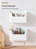 Wall-Mounted Storage Box: Cling Film Holder & Bathroom Organizer