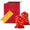 50PCS Reusable Produce Mesh Bag Extra Large Ventilated Washable Drawstring Design for Fresh Vegetables Storage Sacks