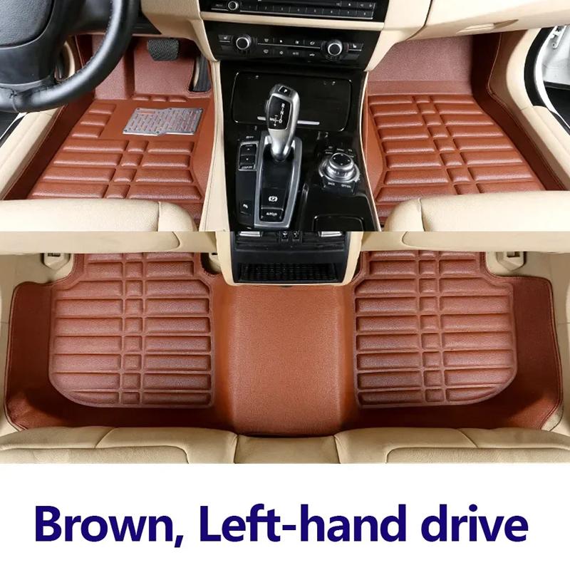 Car Accessories For Kia Stonic ~2024 KX1 Car LHD Floor Mats Waterproof Leather Panel Liner Carpet Foot Part