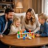 Kids Memory Challenge Toy Bottle Color Matching Board Game, with 14 Colorful Bottles & Wooden Recognition Game Storage Rack, 2-4 Players Family Night