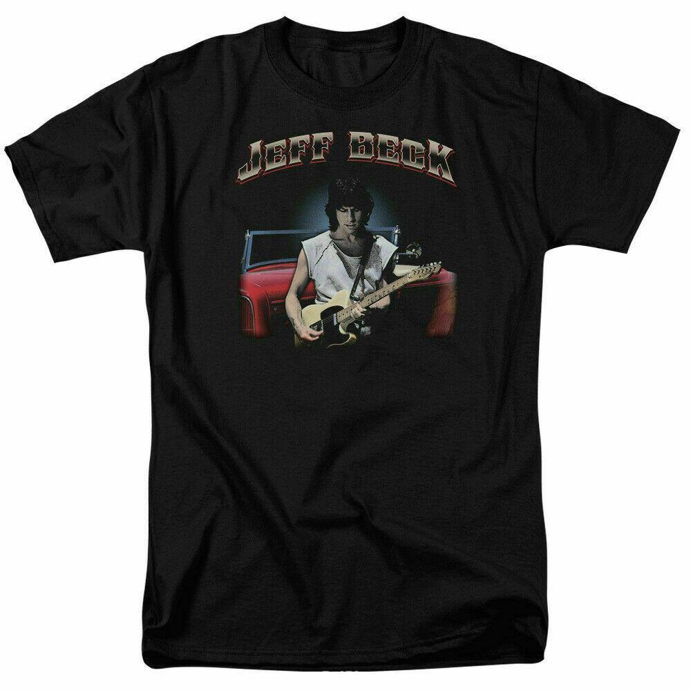 26 Jeff Beck Jeff s Hot Rod T Shirt Licensed Rock N Roll Music Band Tee Black Unisex T-Shirt XXXL