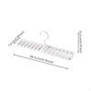 Belt Tie Rack, MultiFunctional Organizer, Closet Hanger, SpaceSaving Hook White 14 Slots