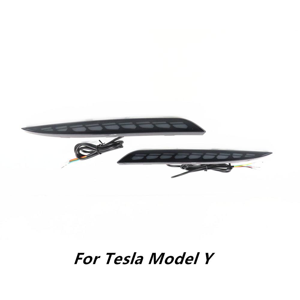 

Автомобильные светодиодные задние фонари для Tesla Model S, отражатель поворотника, бампер, модель 3, светодиодные стоп-сигналы, модель Y, аксессуары для задних фонарей