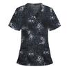 Women Short Sleeve V-neck Tops Working   Blouse
