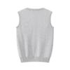Gilet a Maglia Senza Maniche in Cotone, Girocollo, Lavorazione a Maglia Tinta Unita - Autunno/Inverno