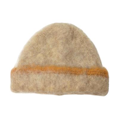 ICHIYON MIX Mohair Yarn Watch Simple Beanie Knit Hat Cold Weather Hat Knit Cap Hat Winter Cold Weather Knit Cap [14+ PLUS] Women's / 103861-141-100
