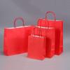 10/25pcs gift kraft paper bags holiday shopping DIY multifunctional recyclable paper bags with handles can be wholesale