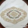 Ins Lace Table Cloth Decoration Tablecloth Embroidery Cup Pad Coaster Aesthetic Lace Cloth Tabletop Decoration Home Decor
