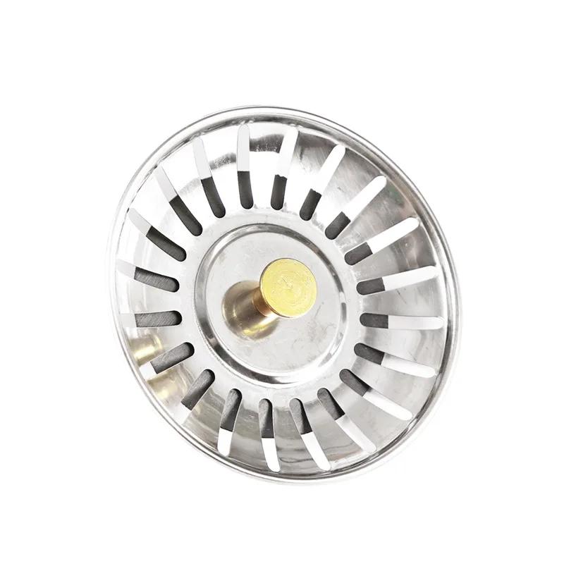 Kitchen Sink Sewer Strainer Basin Drain Stopper Stainless Steel Sink Waste Plug Filter Anti-clog Floor Drain Kitchen Accessories