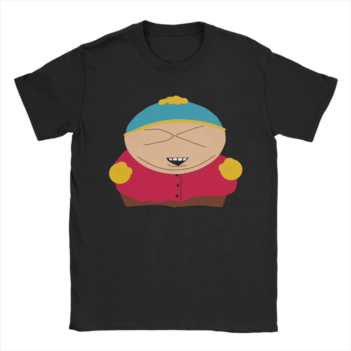 

Men s Cartoon South-Parks Face Grid T Shirt 100% Cotton Clothing Funny Short Sleeve Crewneck Tee Shirt Classic T-Shirts 4XL