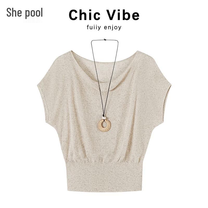 Women s French Drape Neck Knit Top One Size