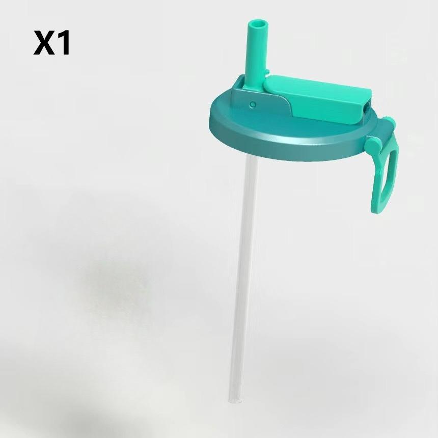1pcs Soda Can Lid and Silicone Straw Soda Can Lid Reusable Suitable for Canned Beverages Beer Juice 1pcs with Straws