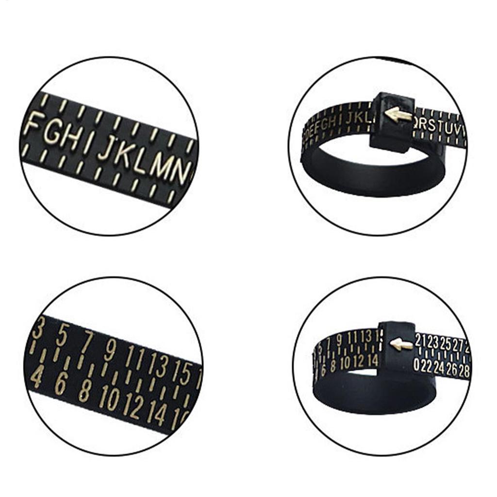 New Ring and Bracelet Sizer Measuring Tool Reusable Ring Size Guage for Fingers and Bangle Sizing Tool for Jewelry Measurement