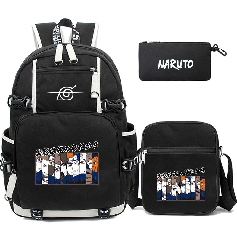 3Pcs/set Anime Backpack for Teen Boy Girl Back To School Backpack Student Schoolbag Men Women Leisure Travel Bag