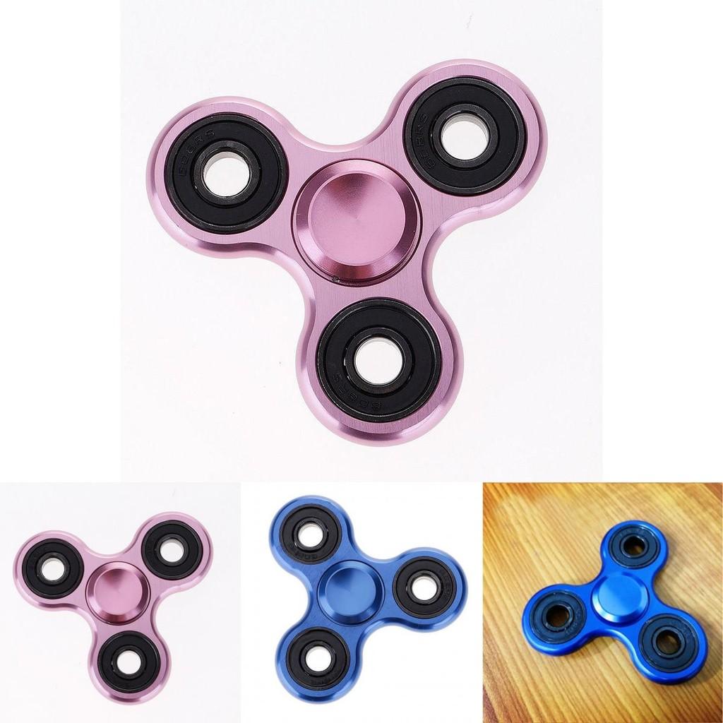 Premium Aluminum Alloy Tri-spinner Silent Bearing Metal Fidget Toy Stress Relief