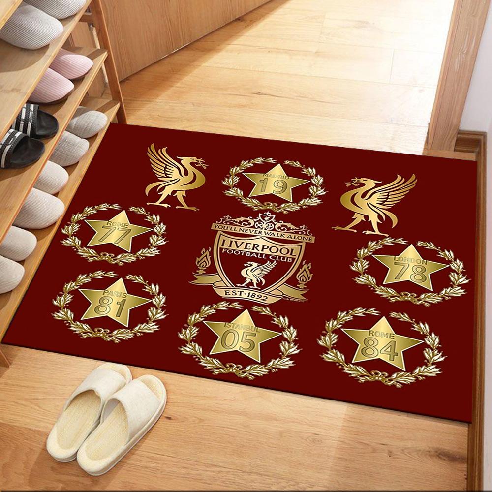 Liverpool Football Club Carpet Perfect For Study Room Hallway Decorate Room Living Rooms Antislip Rug Anime Office Decor Spiritual Gift