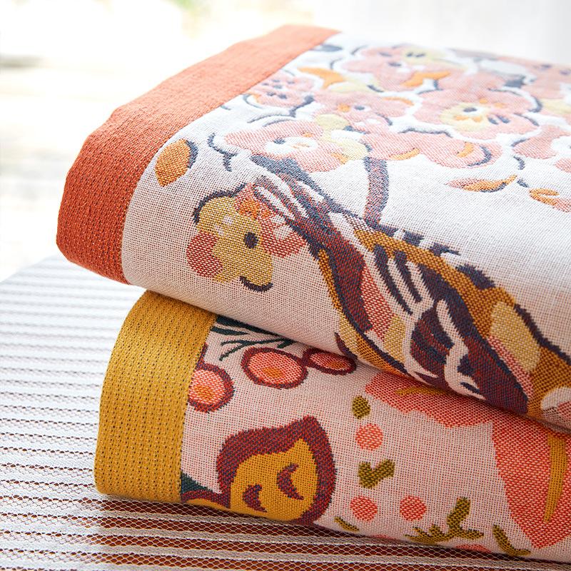 Pure Cotton Gauze Large Bath Towel Soft And Skin-Friendly, Easy To Absorb Water And Dry Quickly, Large Towel Multi-Functional Blanket, Large Towel