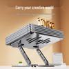 Universal Portable Laptop Stand - Carbon Steel, Non-Slip Silicone, Folding Aluminum Alloy Design