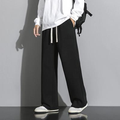 Ice Silk Pants Men's Summer Loose Thin Casual Sports Pants Men's Versatile Wide Leg Quick Drying Straight Leg Pants