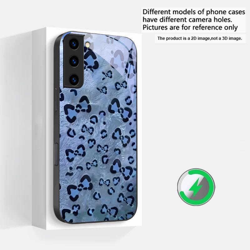 Abstract Leopard Print Suitable For Samsung Galaxy S25 Ultra S20 FE S21 S22+ S23 Plus S24 S26 Edge Magnetism Glass Phone Casee