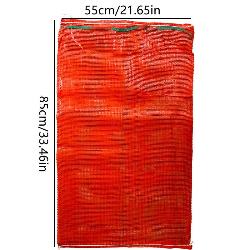 10Pcs Extra Large Reusable Mesh Produce Storage Bags Suitable For Onions Potatoes Vegetables And Firewood