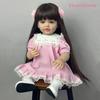 BZDOLL 55 CM Full Soft Vinyl Reborn Baby Girl Doll Lifelike 22 Inch Realistic Princess Toddler Newborn Bebe Art Christmas Gift for Child