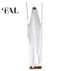 Funny Halloween Yard Art Hanging Swinging Ghost Decoration, LED Light Up Large Spooky Patio Tree Decor with Remote Control for Outside Garden