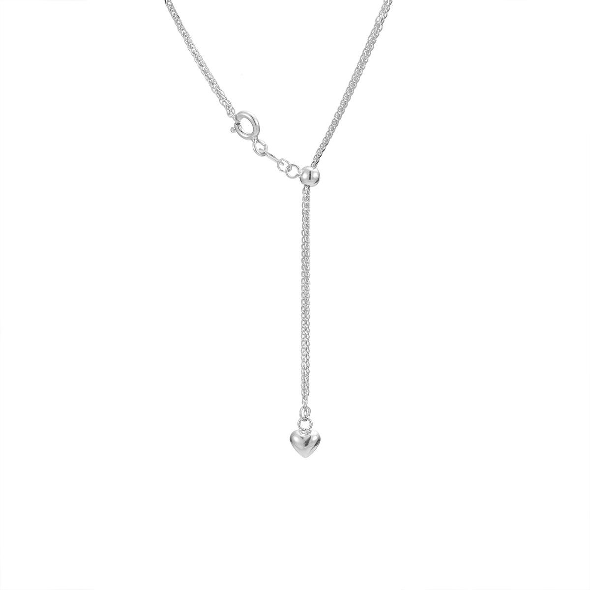 

Цепочка Love Chopin из стерлингового серебра S925, женская модная простота, может тянуть любовь, бахрома, универсальная цепочка на ключицу