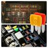 120Pcs/Box Mini Auto Blade Fuses Set 2-35A Assorted Color-coded Carved Amp Rating Car Van Bike
