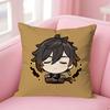 Zhongli GGenshin Impact Pillow Cases for Bedroom Living Room Sofa Home Decor Polyester Cushion Cover with Zipper