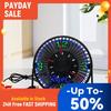 Mini USB LED Clock Fan with Real Time Clock Temperature Display 360 Rotation Portable Mobile USB Fan Low Noise LED USB Clock Fan