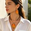 Elegant Necklace Earrings Set Vintage Choker Creative Leaf Jewelry Set  Jewelry Gifts