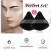 2 Pcs PowderPuff Makeup PuffTriangle Soft PowderSponge ReusableTriangleSponges with Strap for Cosmetic Foundation Wet Dry Makeup