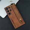 Wrist Strap Leather Frosted Case For For Samsung S26 S25 S24 S23 S22 S21 Ultra Plus Shockproof Cover For For Samsung S25 Ultra