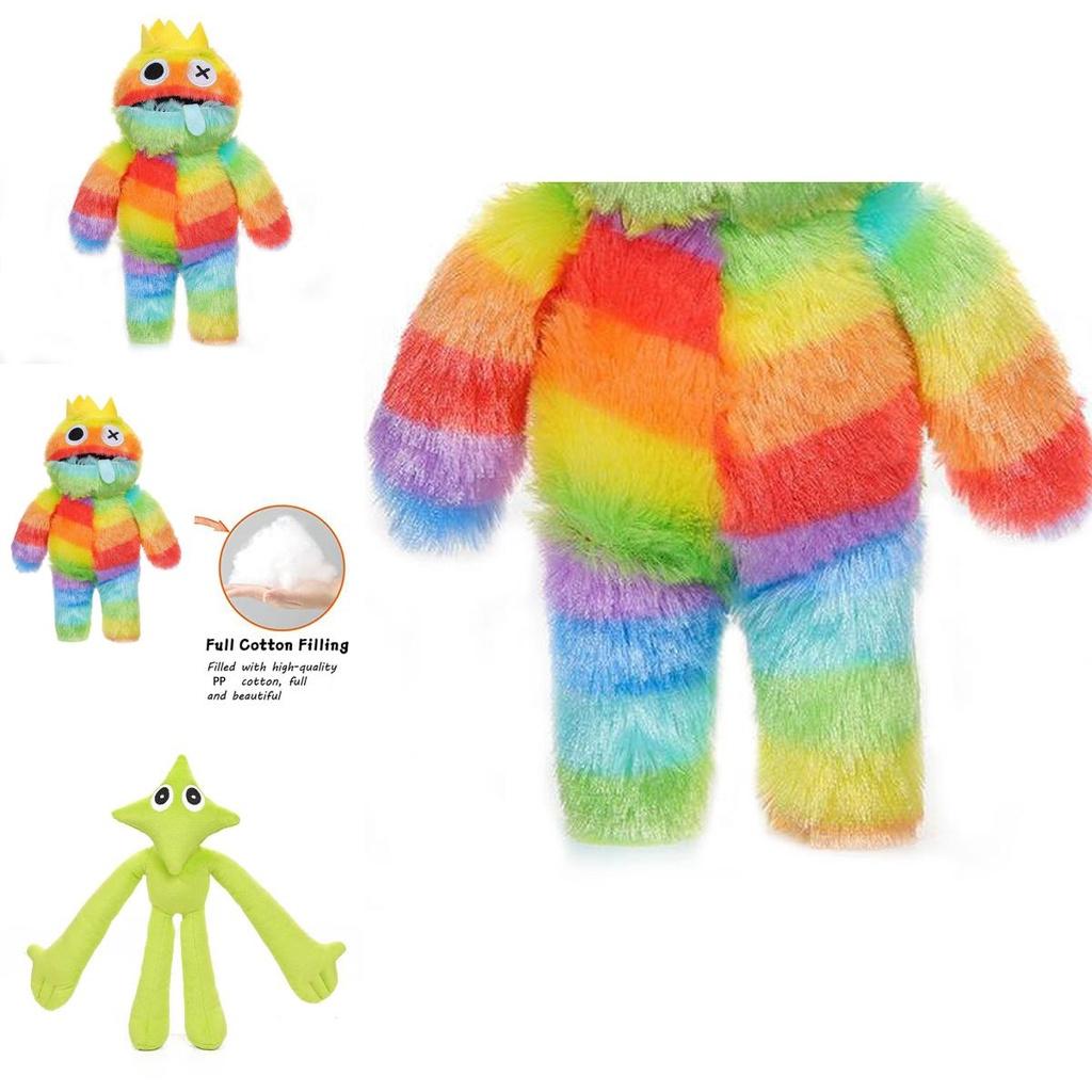 Roblox Rainbow Friends Modrá plyšová hračka Zloduch Mäkká vypchatá bábika Detský vianočný darček