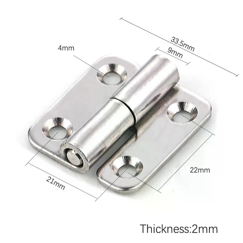 Stainless Steel Thicken Detachable Hinge Removable High Quality Concealed Cabinet Round Hinge For Aluminum Doors Bathroom Door