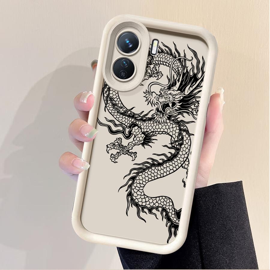 

Чохол для телефону для Xiaomi Redmi Note 14 11 12 13 Pro Plus 10Pro 11Pro 11S 12S 12Pro М який чохол-оболонка Чорний Дракон Змія Redmi Note 10 5G