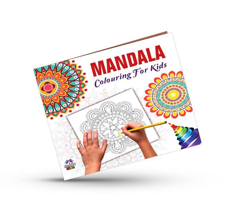Mandala Art Book for Kids Tear Out Sheets (Enhance Art Coloring, Drawing Skills, Mandala Practice) High Quality Big 160 GSM for Frame After Colouring