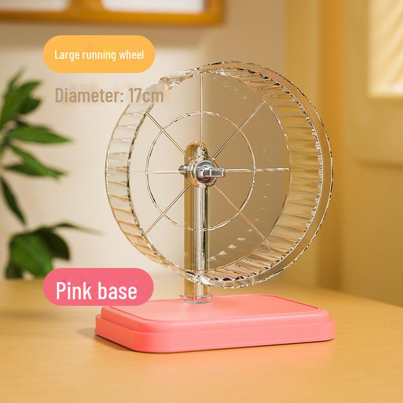 Очень большое бесшумное беговое колесо для хомяка со стойкой для установки в клетку