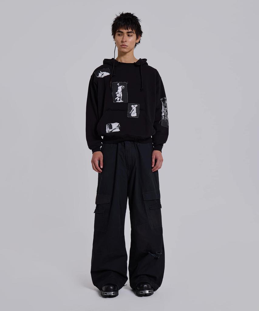 (U) Black Devoted Patch Hoodie