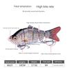 10cm/16.5g Bionic Fishing Lures with Treble Hooks Multi Jointed Slow Sinking Fish Bait Wobblers Vibration Spoon Crankbaits